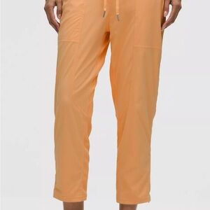 nwt lululemon dance sudio mid-rise Orange rock melon Cropped Pant size 2